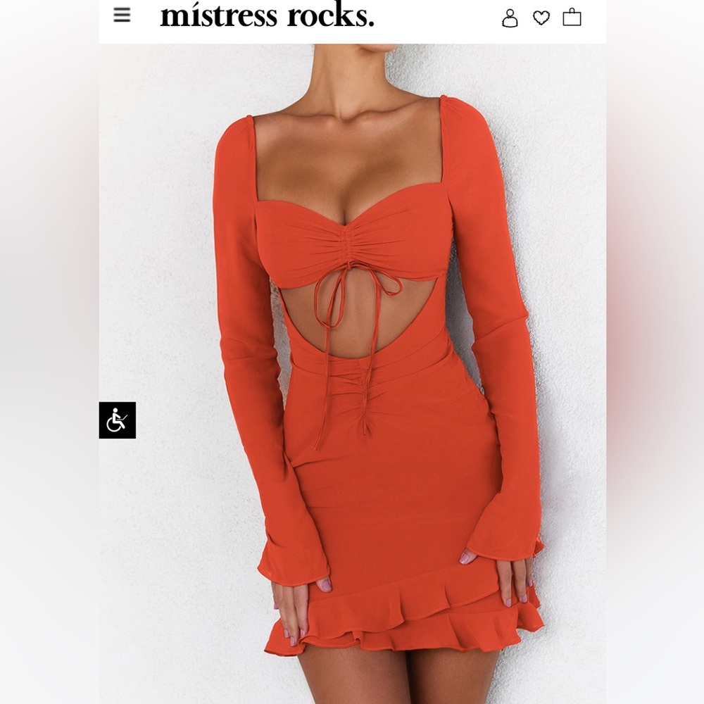Burnt orange dress